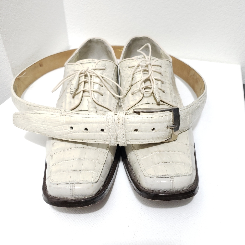 Crocodile leather genuine dress shoes